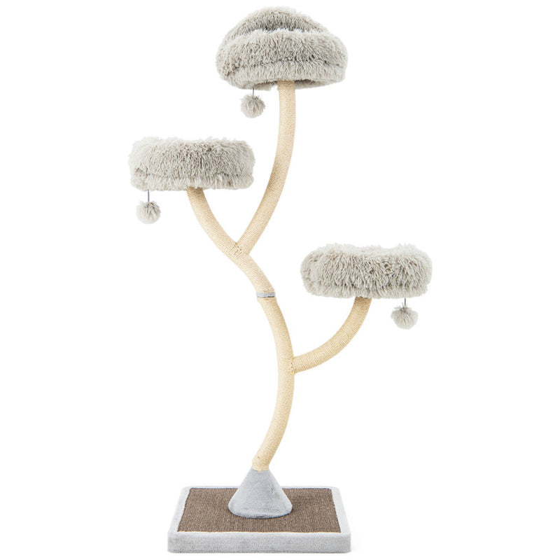 70 Inch Tall Cat Tree 4-Layer Cat Tower with 3 Perches and Dangling Balls